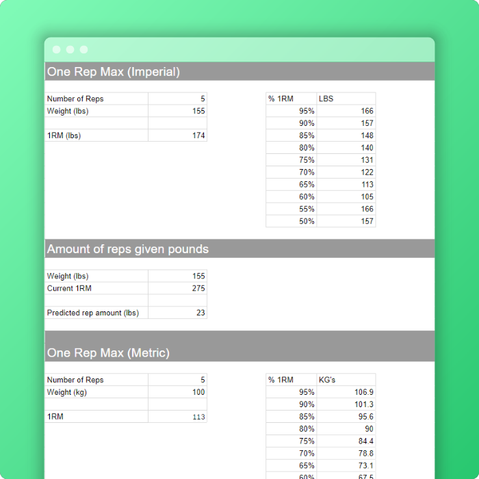 Lifting Calculator preview